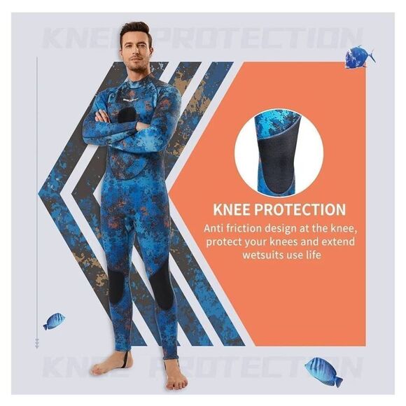 Seaskin Size 2XL Spearfishing Wetsuit 1.5mm 3mm Neoprene Full Body Diving Suits - Picture 7 of 8